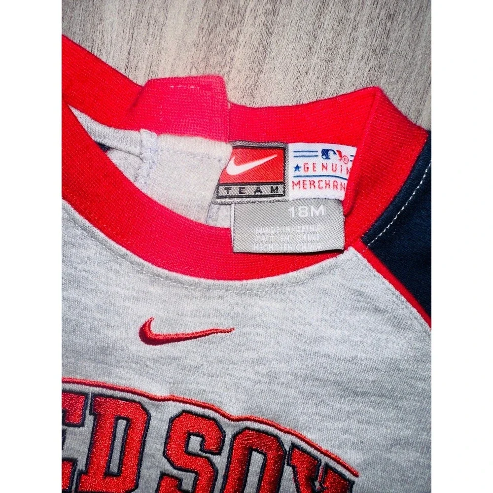 Vintage Nike Red Sox One‎ Piece Outfit Infant 18 months MLB Baseball Fan N3